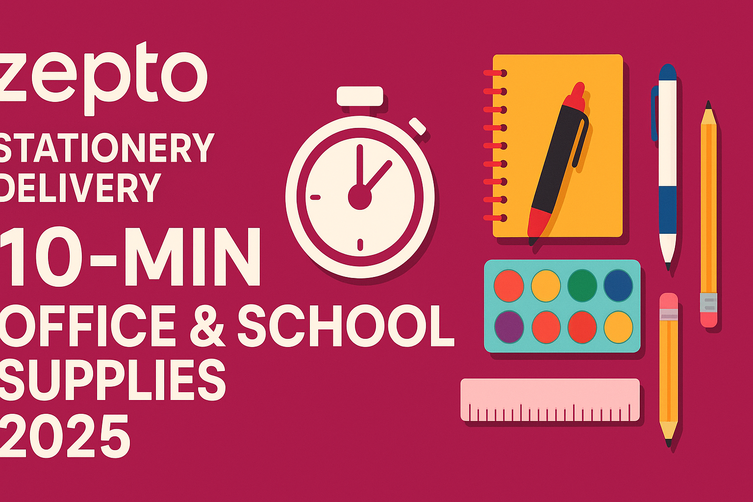 Zepto Stationary Delivery: 10-Min Office & School Supplies 2025