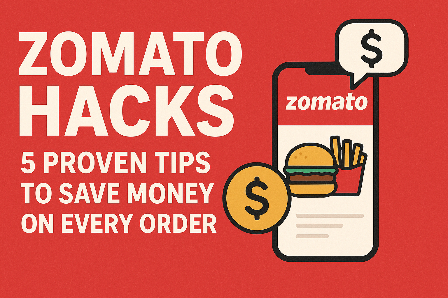 Zomato Hacks: 5 Proven Tips to Save Money on Every Order